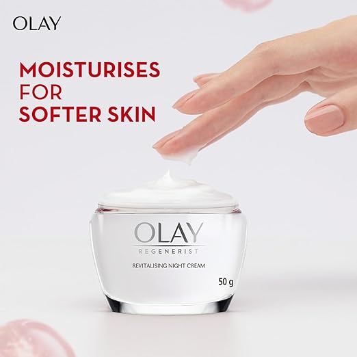 Olay Regenerist Revilatising Night Cream | Hydrated, Plump, Bouncy Skin