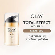 Olay Total Effects Day Cream |with Vitamin B5, Niacinamide, Green Tea, SPF 15