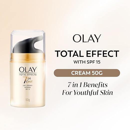 Olay Total Effects Day Cream |with Vitamin B5, Niacinamide, Green Tea, SPF 15