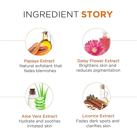 Oshea Herbals Papayaclean Anti Blemish Face Gel for All Skin Types | Hydrates, Reduces Pigmentation & Lightens Blemishes | Enriched with Papaya & Daisy Flower Extracts - 120ml