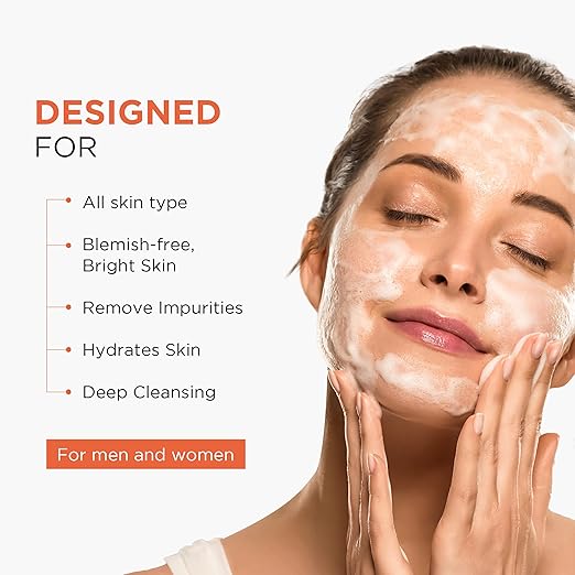 Oshea Herbals Papayaclean Anti Blemishes Face Wash for Women & Men | Removes Impurities & Lightens Blemishes | Boost Hydration & Brightens Skin | Enriched with Vitamin E & Papaya | All Skin Types