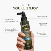 Oshea Herbals Phytogain Hair Vitalizer for Women & Men | Promotes Hair Growth & Nourishes Hair Follicle | Reduces Hairfall with Dry & Damaged Hair | Enriched with Milk Protein & Amala Extracts - 110ml