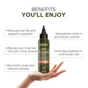 Oshea Herbals Phytogain Natural Hair Growth Oil Enriched with Bhrinjaraj | Promotes Strong Hair Growth | Paraben & Silicone Free - 110ml