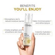 Oshea Herbals Rice Water Brightening Toner for Women & Men | Deeply Hydrates & Brightens Skin Tone | Reduces Dull & Uneven Skin Tone | Enriched with Niacinamides & Ceramides | All Skin Types 120ml