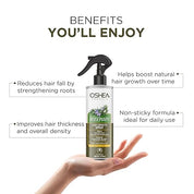 Oshea Herbals Rosemary Hair Growth Spray for Women & Men | Boosts Hair Growth & Strengthens Roots with Reduced Hairfall | Enriched with Rosemary Water, Rice Water & Niacinamide | All Hair Types 200ml