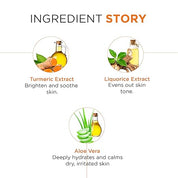 Oshea Herbals Turmericlean Cleansing Milk for Normal to Dry Skin | Deep Cleansing & Hydration | Enriched with Turmeric & Liquorice Extracts | Paraben & Silicone-Free –