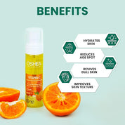 Oshea Herbals Vitamin C Brightening & Hydrating Skin Toner for All Skin Types | Purifies, Refreshes & Balances pH for Radiant Skin | Enriched with Lemon Peel Extract & Vitamin C - 120ml