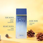 Skinn By Titan | Tales Oslo Perfume - 100 Ml | Perfume For Man | Gift for Men | Premium Fragrance | Grooming Essentials | Long Lasting Smell for Men |Woody, Spicy | Eau De Parfum
