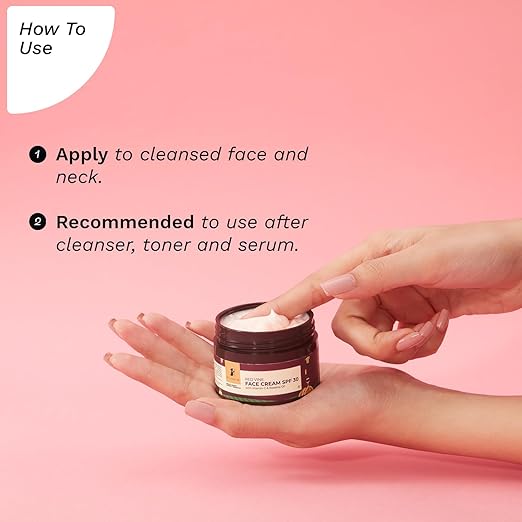 Pilgrim French Red Vine Face Cream with SPF 30 Sunscreen