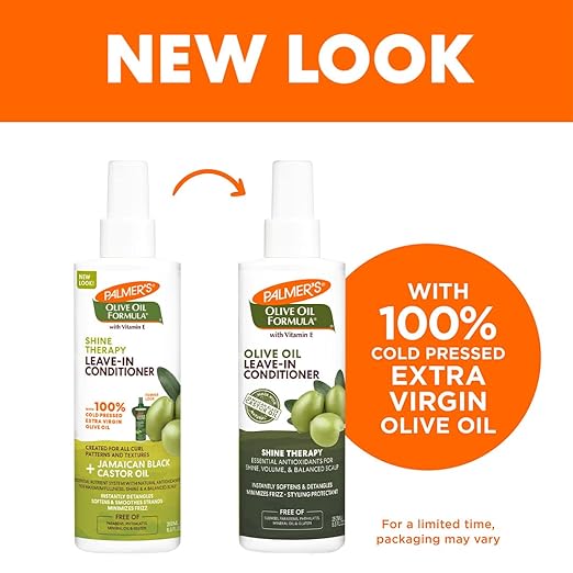 Palmer’s Olive Oil Leave-in Conditioner Spray for Minimized Frizz, Balanced Scalp, Shine