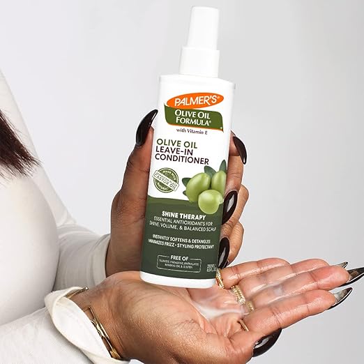 Palmer’s Olive Oil Leave-in Conditioner Spray for Minimized Frizz, Balanced Scalp, Shine