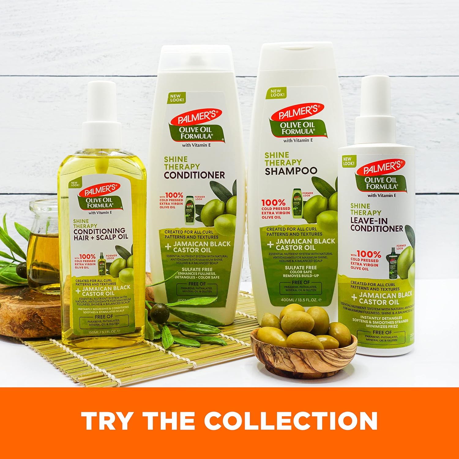 Palmer’s Olive Oil Leave-in Conditioner Spray for Minimized Frizz, Balanced Scalp, Shine