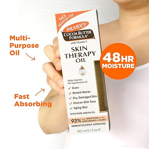 Palmer's Cocoa Butter Skin Therapy Oil For Scars, Stretch Marks, Uneven Skin Tone & Ageing Skin
