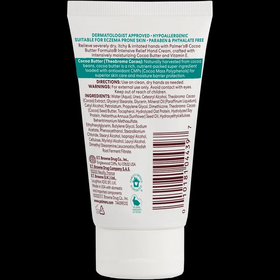Palmer's Cocoa Butter Hand Cream For Intensive Relief, Free Of Paraben & Fragrance
