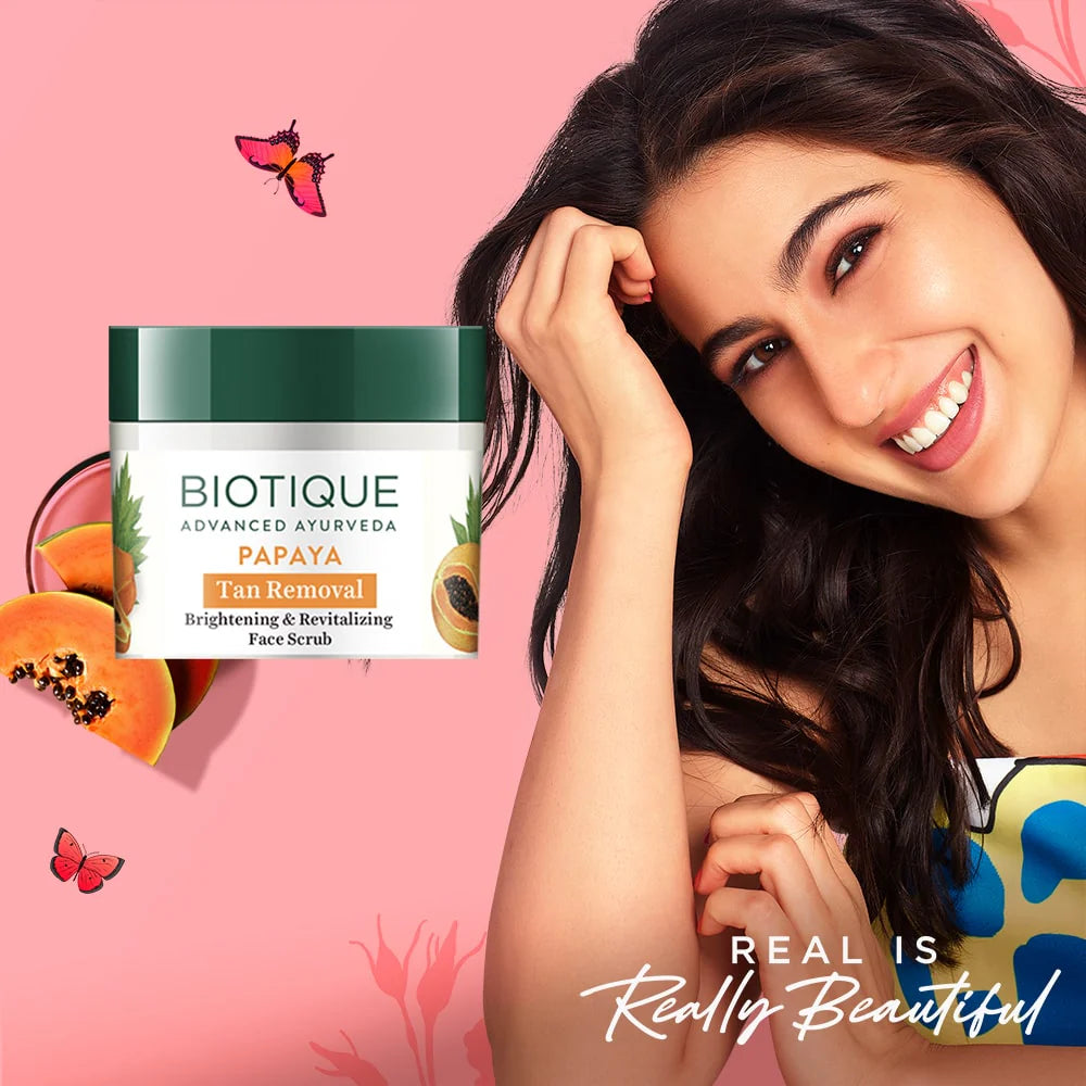 Biotique Papaya Tan Removal Brightening & Revitalizing Face Scrub