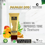 Passion Indulge Papain D10 Natural Face Mudd Pack For Tan Removal