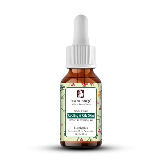 Passion Indulge Eucalyptus Essential Oil for Skin Eruptions, Acne, Oily Skin and Hair Dandruff - 10ml
