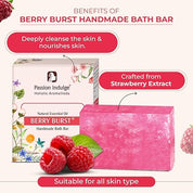 Passion Indulge Handmade Soap Natural Berry Burst Bath Bar