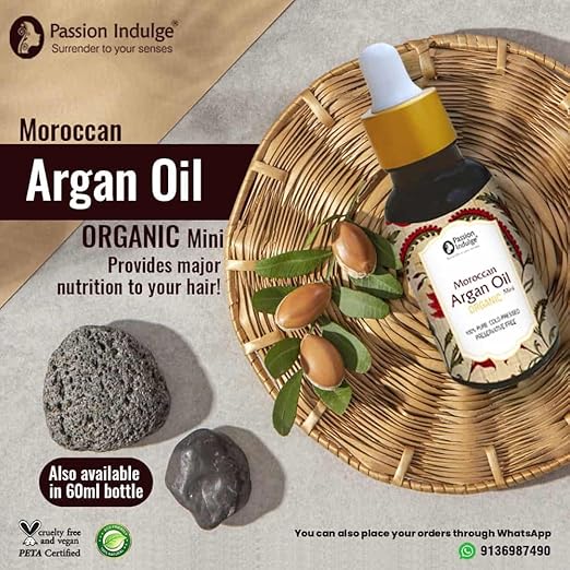 Passion Indulge Moroccan Argan Oil for Hair Growth 10ml