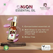 Passion Indulge Moroccon Argan Carrier Oil 60ml & Onion Essential Oil 10ml