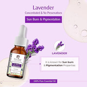 Passion Indulge Natural Lavender Pure Essential Oil, for Acne