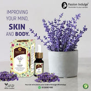 Passion Indulge Natural Lavender Pure Essential Oil, for Acne
