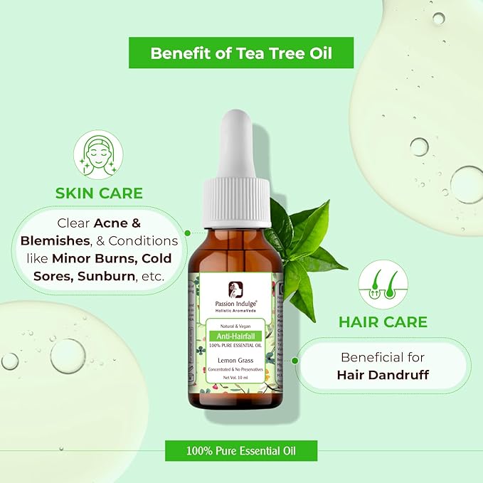 Passion Indulge Tea Tree Pure Essential Oil (10ml)