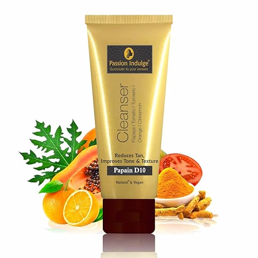 Passion Indulge Papain Cleanser For Tan Removal, PAPAIN D10 Cleanser