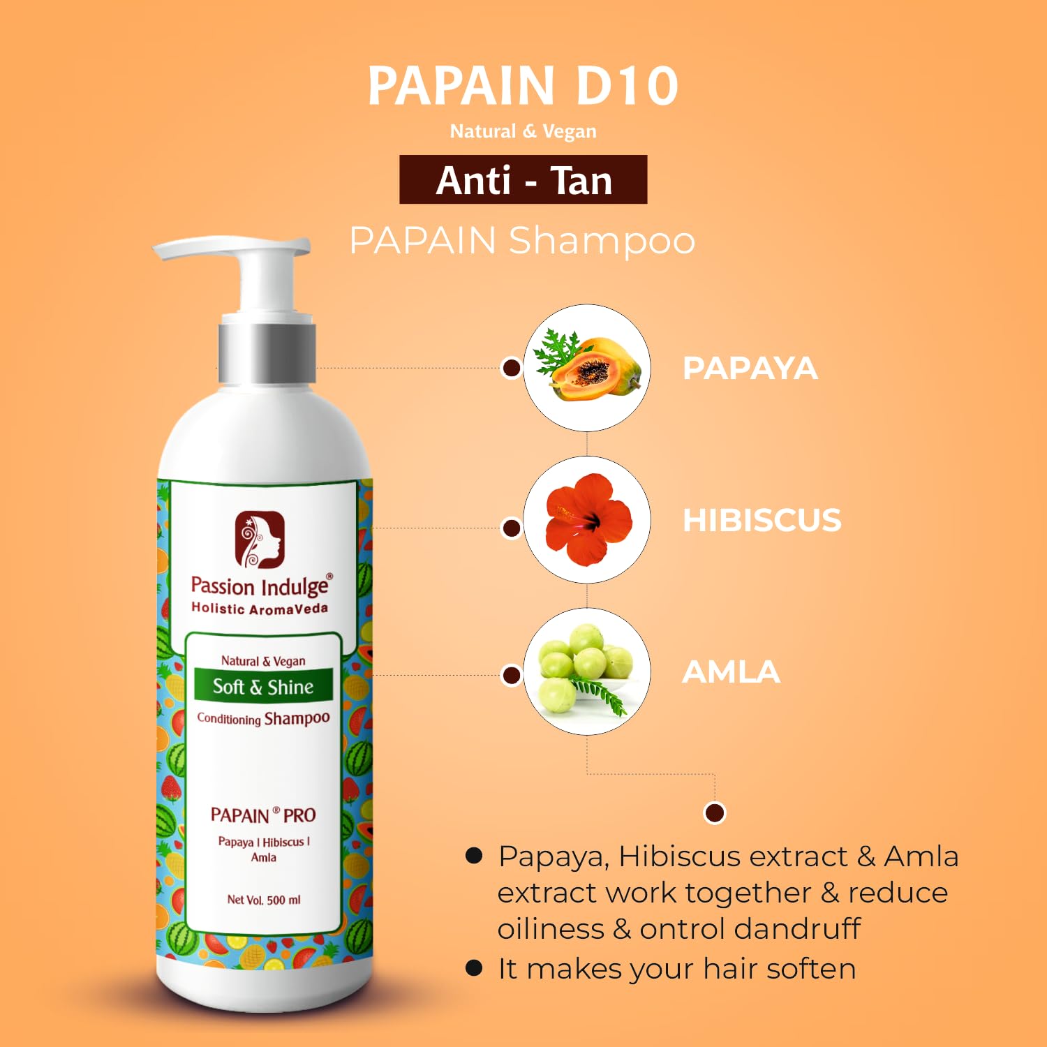Passion Indulge Papain Pro 2-in-1 Conditioning Shampoo