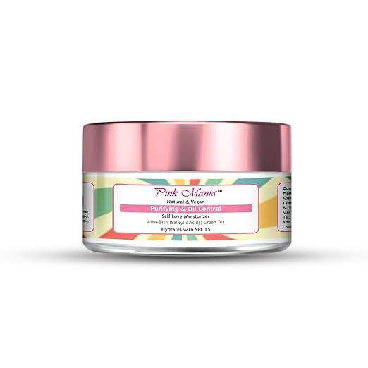Passion Indulge Pinkmania AHA-BHA Cleanser with 1% Salicylic Acid & Moisturizer For Face