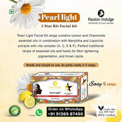 Passion indulge Pearl Light 5 Star Facial Kit For Glowing Skin
