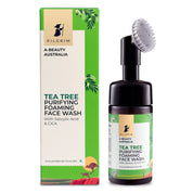 Pilgrim Australian Tea Tree & 1% Salicylic acid Foaming Face wash with brush 120ml