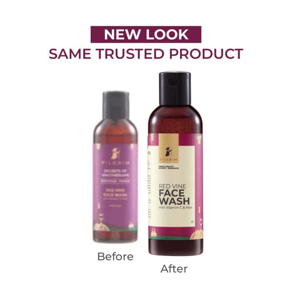 Pilgrim Red Vine Face Wash with Vitamin C & Aloe