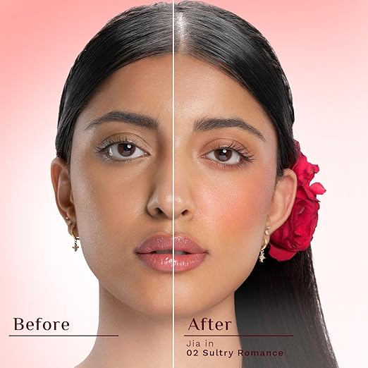 Pilgrim 3-in-1 Face Palette | Blush, Highlighter & Contour Face Makeup Kit | Highly Pigmented & Long Lasting | 12g (Sultry Romancé -02)