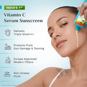Pilgrim 5% Vitamin C Brightening Serum Sunscreen SPF 50+ PA++++ with Glutathione & Niacinamide