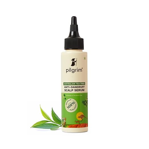 Pilgrim Australian Tea Tree Anti-Dandruff Scalp Serum 100ml | Pre-Shampoo Treatment for Itchy Scalp | Fights Dandruff & Reduces Inflammation | For Women & Men