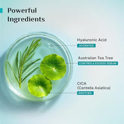 Pilgrim Australian Tea Tree Light Gel moisturizer for face for oily & acne prone skin with Hyaluronic acid & CICA |Tea tree light non-oily moisturizer for face |For women & men | 80 gm