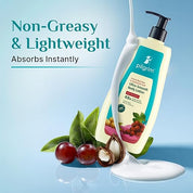 Pilgrim French Red Vine & Hyaluronic Acid Ultra Smooth Body Lotion | 48H Moisturization | Body lotion for dry skin | Infused With Shea Butter | For All Skin Types 400ml (400ml, Red Vine Ultra Smooth Body Lotion)