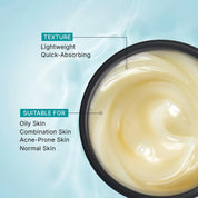 Pilgrim Korean Oil free Gel Moisturizer for oily skin with Hyaluronic Acid & Willow Bark Extracts | Moisturiser for face | Suitable for Oily & Acne-Prone Skin| Men & Women | Korean Skin Care | 50gm