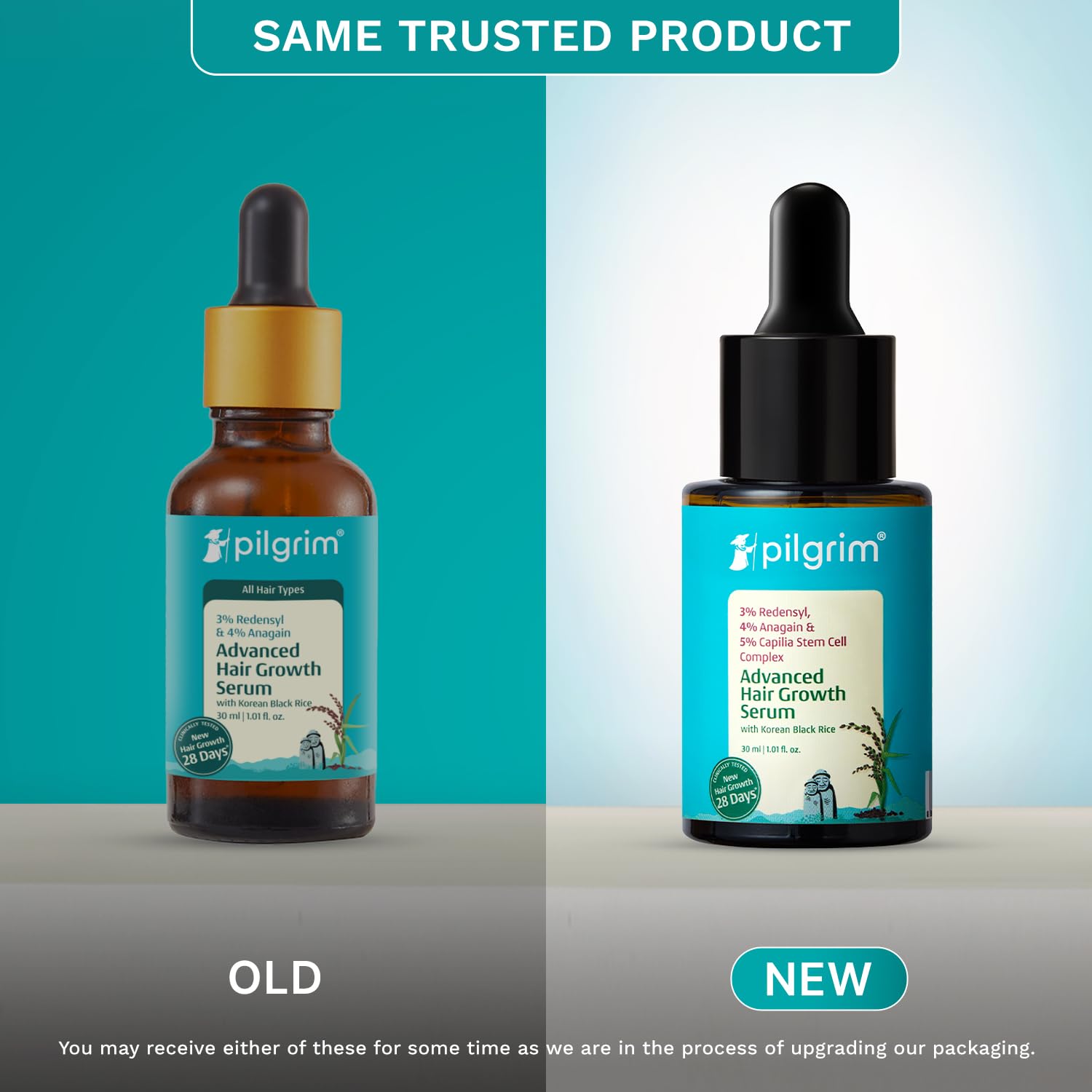 Pilgrim Redensyl 3% + Anagain 4% + Baicapil Advanced Hair Growth Serum