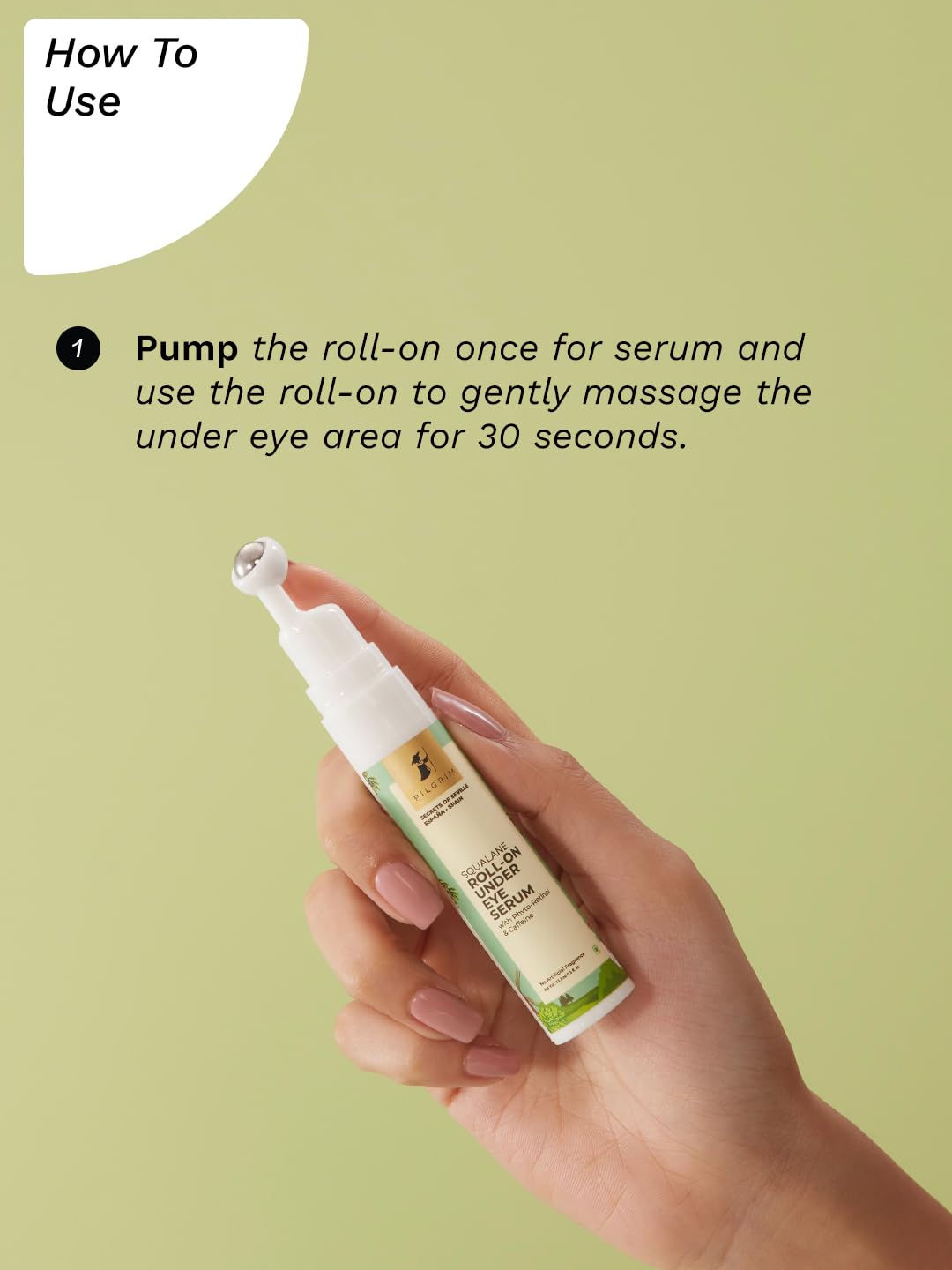 Pilgrim Squalane (Plant derived) under eye cream for dark circles for Wrinkles and Puffy Eyes