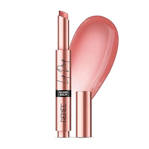 RENEE Lip Drip Glossy Lip Balm- Pink Drizzle, High Shine, Lightweight & Long Lasting, Soft & Supple, Easy Glide Formula, Rich Pigment, Non-Sticky & Non-Drying, Hyaluronic Acid & Vitamin E Infused 2.3g