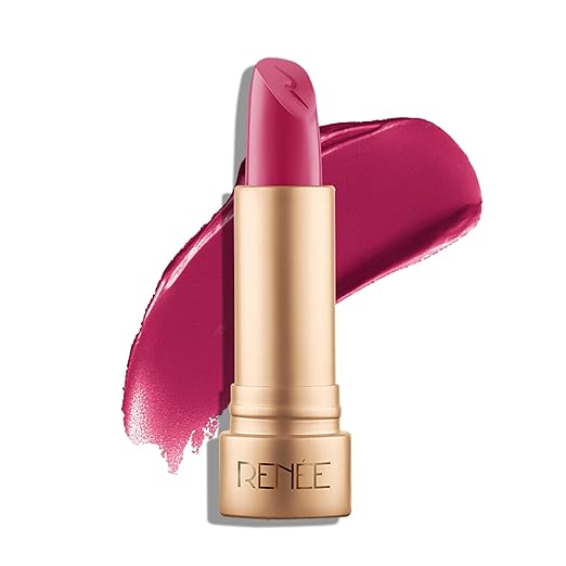 RENEE H2O Hydrating Creme Lipstick-Ruby Haze, Super Glossy, Lightweight, Non-drying & Hydrating, Easy Glides Formula with Intense Pigment, Shea Butter, Hyaluronic Acid, Jojoba Oil Infused