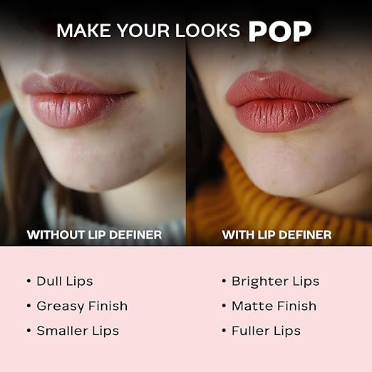 FACES CANADA Ultime Pro Lip Definer Rich & Creamy Texture | Matte Finish | Fuller & Brighter Lips | Esily Blendable | Highly Pigmented | Waterproof & Smudgeproof
