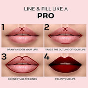 FACES CANADA Ultime Pro Lip Definer Rich & Creamy Texture | Matte Finish | Fuller & Brighter Lips | Esily Blendable | Highly Pigmented | Waterproof & Smudgeproof