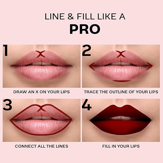 FACES CANADA Ultime Pro Lip Definer Rich & Creamy Texture | Matte Finish | Fuller & Brighter Lips | Esily Blendable | Highly Pigmented | Waterproof & Smudgeproof