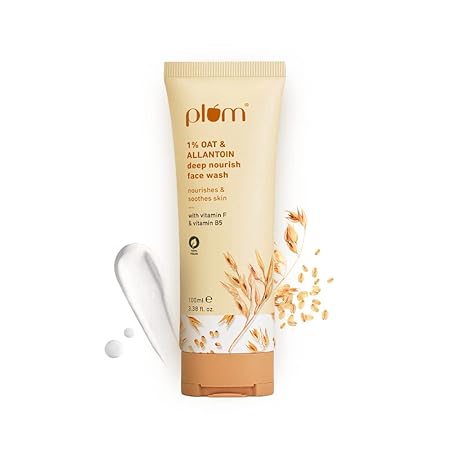 Plum 1% Oat & Allantoin Deep Nourish Face Wash 100ml