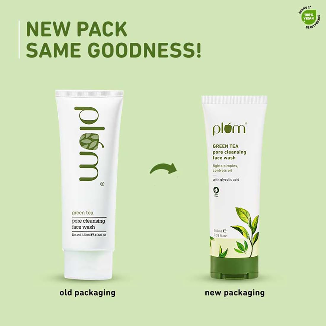 Plum Green Tea Pore Cleansing Face Wash 100ml