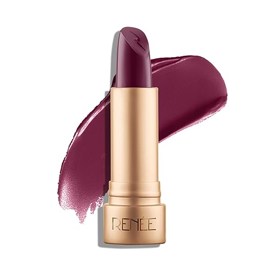 RENEE H2O Hydrating Creme Lipstick-Ruby Haze, Super Glossy, Lightweight, Non-drying & Hydrating, Easy Glides Formula with Intense Pigment, Shea Butter, Hyaluronic Acid, Jojoba Oil Infused