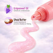 Princess by RENEE Cloudshine Glitter Lip Gloss | Shiny & Glossy Finish | Lightweight, Non-Sticky, Nourishing Formula | With Shea Butter, Grapeseed Oil & Vitamin E | 9 ml